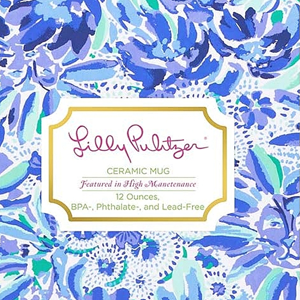 Pair of Lilly Pulitzer High Manetenance 12 Ounce Ceramic Coffee Mugs Tea… - Picture 13 of 13